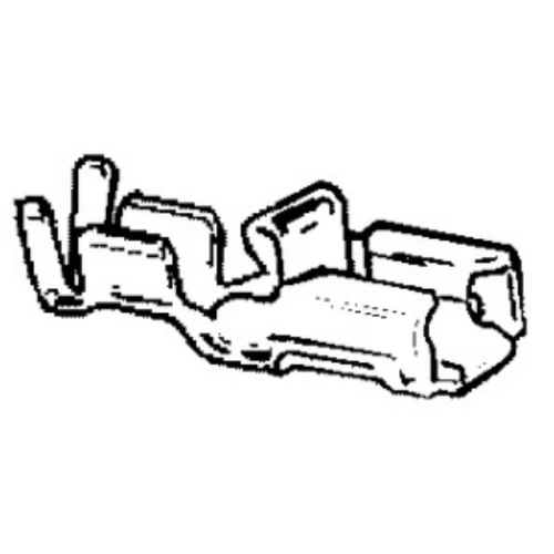 Csúszósaru | szigeteletlen | 6,3 mm / 0,5 - 1,5 mm2 kábelhez | rázásbiztos | anya Csúszósaru | szigeteletlen | 6,3 mm / 0,5 - 1,5 mm2 kábelhez | rázásbiztos | anya