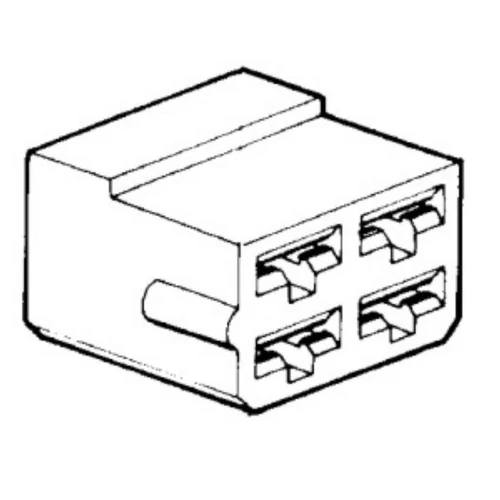 Kábelvég szigetelőház | 4 pólusú | 6,3 mm | BP1117-hez