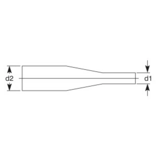 Zsugorcső | d2=12,7 mm | d1=6,4 mm | 10 x 1 méteres csomag Zsugorcső | d2=12,7 mm | d1=6,4 mm | 10 x 1 méteres csomag