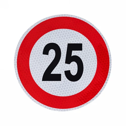 Sebességkorlátozó matrica | fényvisszaverő | 150mm | 25 Km/h