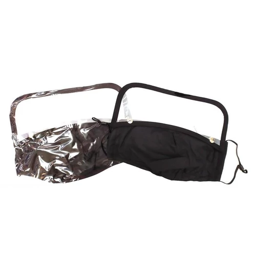 Mosható szájmaszk | levehető szemvédővel | fekete Mosható szájmaszk | levehető szemvédővel | fekete