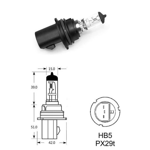 Narva | izzó | 12V 100/80W PX29t HB5 | rali izzó