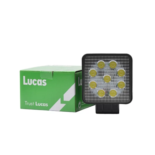 MUNKALÁMPA 9LED*3W/27W négyzet