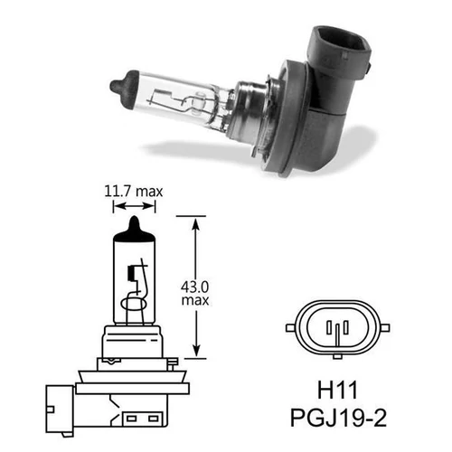 H11 12V 65W PGJ19-2 H11 12V 65W PGJ19-2