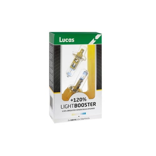 Lucas | izzó | 12V 55W P14,5s H1 | +120% emelt fényerő | 2 darabos csomag