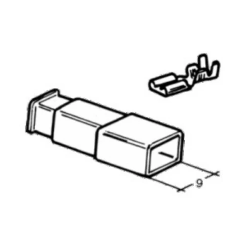 Csúszósaru | kemény saruszigetelő | 6,3 mm | fehér | anya Csúszósaru | kemény saruszigetelő | 6,3 mm | fehér | anya