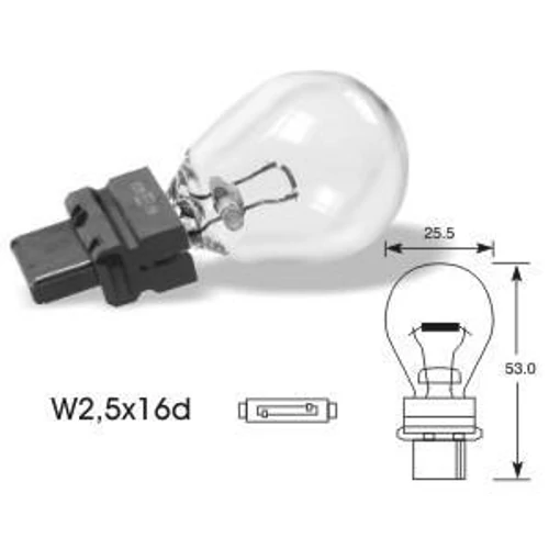 Elta VisionPro | izzó | 12V 27W W2,5x16d P27W