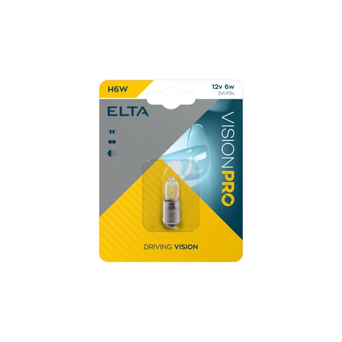 Elta VisionPro | izzó | 12V 6W Bax9s H6W | 1 darabos bliszter