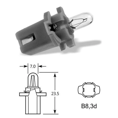 Narva | izzó | 12V 2W BAX10S | kék foglalat