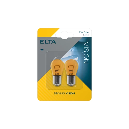 Elta VisionPro | izzó | 12V 21W Ba15s | sárga | 2 darabos bliszter