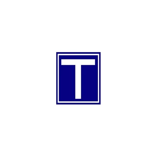 Tanuló vezető T betű matrica | sötétkék