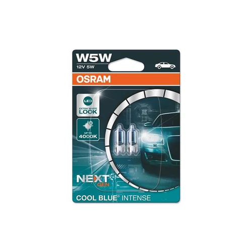 Osram | izzó | 12V 5W W2,1x9,5d | cool blue intense | 2 darabos bliszter