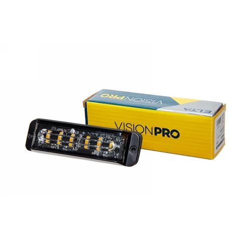 Elta VisionPro | stroboszkóp villogó | 6 LED | 5W/30W | 9-30V | sárga.