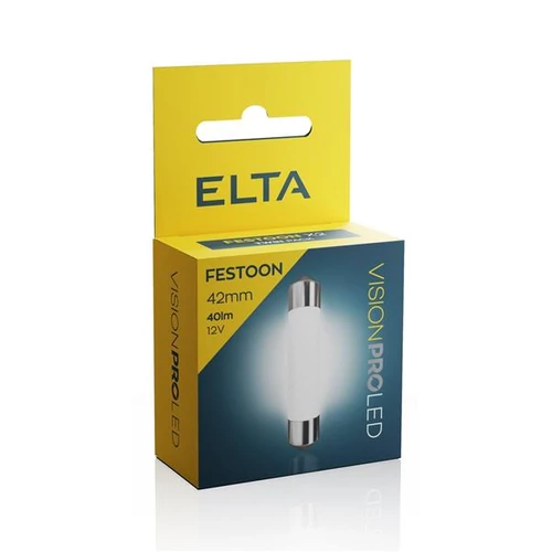 Elta VisionPro | izzó | 12V C5W | 41 mm | 25 lumen | 6000K | LED | 2 darabos csomag