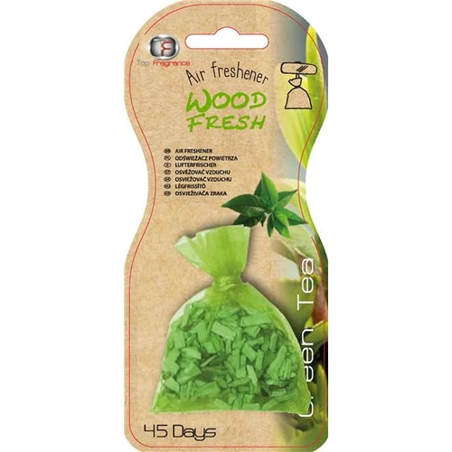 Autós légfrissítő zsák | wood fresh | zöld tea illat