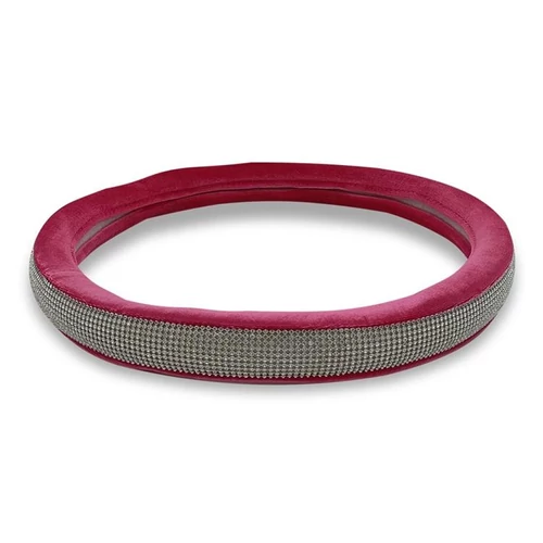 Kormányvédő | strasszköves | rózsaszín plüss szegéllyel | 38 cm Kormányvédő | strasszköves | rózsaszín plüss szegéllyel | 38 cm