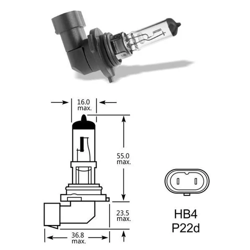 Elta VisionPro | izzó | 12V 51W P22D HB4 Elta VisionPro | izzó | 12V 51W P22D HB4