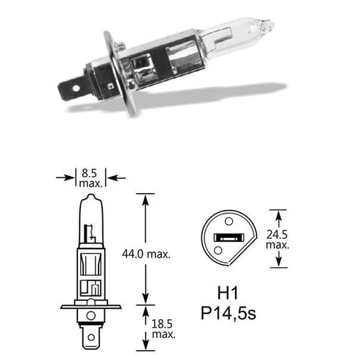 Qlux | izzó | 12V 55W P14,5S H1 Qlux | izzó | 12V 55W P14,5S H1