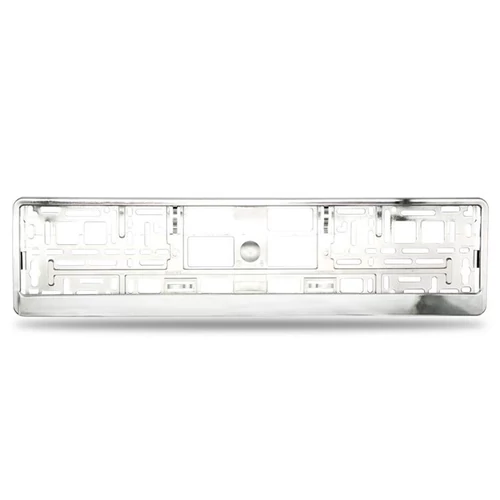 Rendszámtartó | alsóléces | fémgőzölt | ezüst Rendszámtartó | alsóléces | fémgőzölt | ezüst