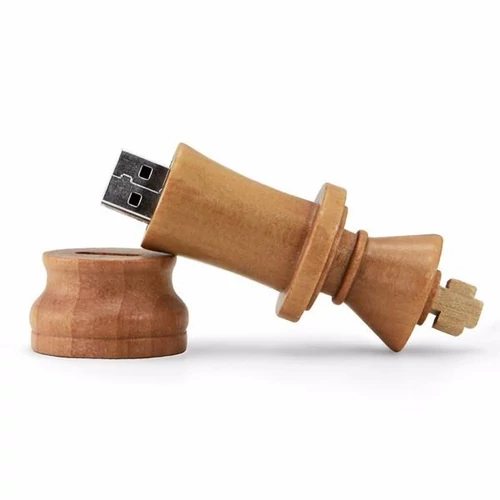 USB pendrive | sakkfigura | gravírozható | fa | 8 GB