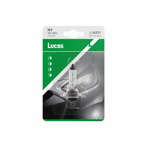 Lucas | izzó | 12V 55W PX26d H7 | 1 darabos bliszter