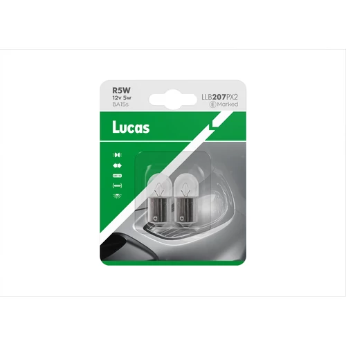 Lucas | 12V 5W BA15s R5W | 2 darabos bliszter