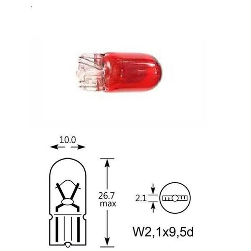 Elta VisionPro | izzó | 12V 5W W2,1x9,5d | piros
