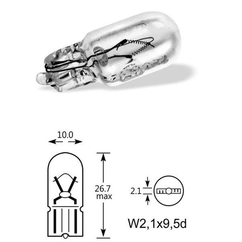Qlux | izzó | 12V 5W W2,1x9,5d W5W Qlux | izzó | 12V 5W W2,1x9,5d W5W