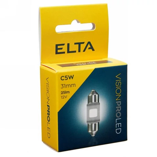 Elta VisionPro | izzó | 12V C5W | 31 mm | 25 lumen | 6000K | LED | 2 darabos csomag