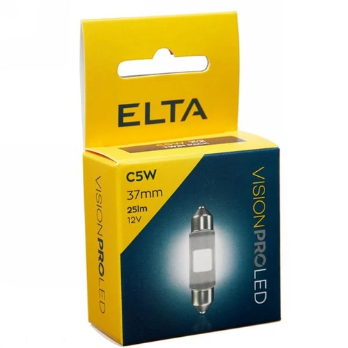 Elta VisionPro | izzó | 12V C5W | 37 mm | 25 lumen | 6000K | LED | 2 darabos csomag