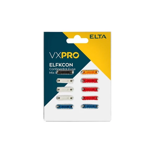 Elta VXPRO | biztosíték készlet | henger | 10 darabos bliszter