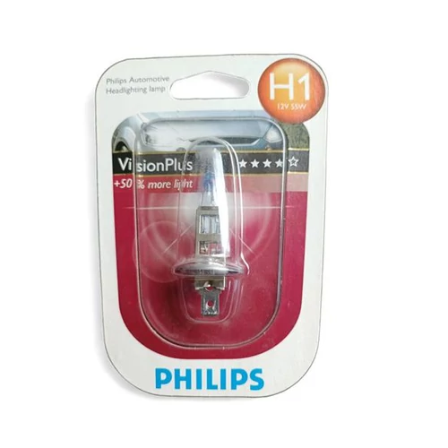 PHILIPS VISION PLUS 12258VPB1 H1 P14,5s/55W/12V izzó