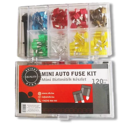 BrightRide | biztosíték készlet | mini késes | 120 darabos szett BrightRide | biztosíték készlet | mini késes | 120 darabos szett