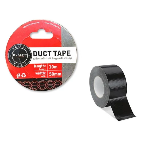 Szöveterősített ragasztószalag | 10 m x 50 mm | fekete