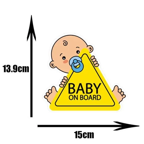 Baby on Board matrica | 13,9 x 15 cm