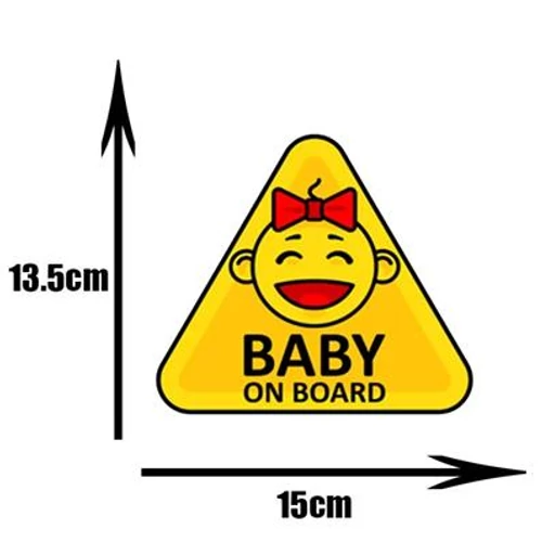 Baby on Board matrica | 13,3 x 15 cm