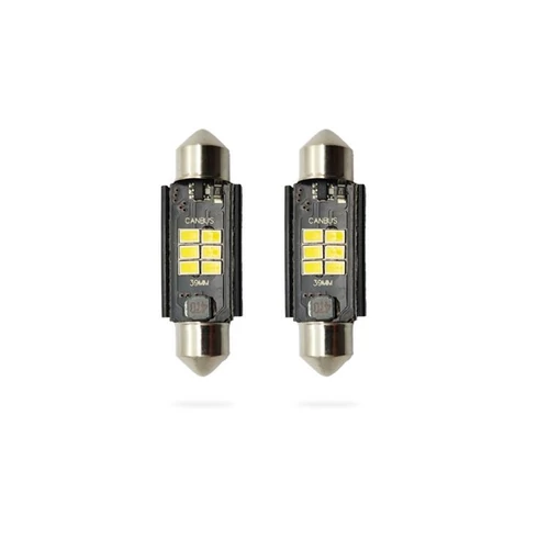 Izzó | 12V SV8,5-8 | 11x 39 mm | LED | 2 darabos csomag | canbus