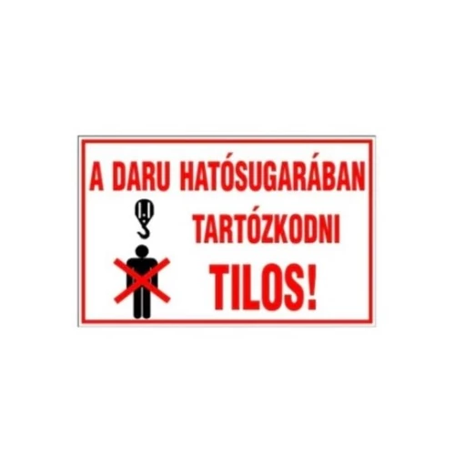 Matrica | daru hatósugarában tartózkodni tilos