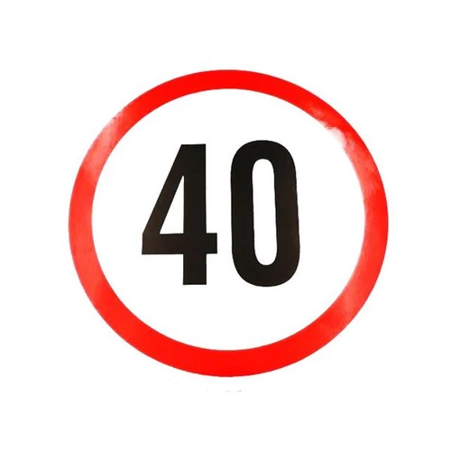 Sebességkorlátozó matrica | 13 cm | 40 km/h