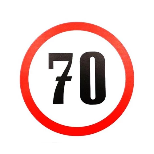 Sebességkorlátozó matrica | 13 cm | 70 km/h