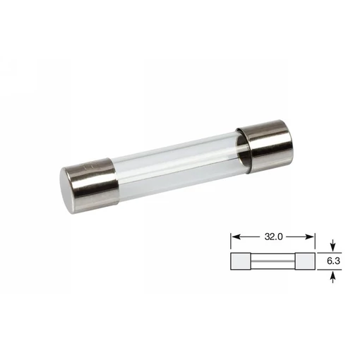 Elta VXPRO | biztosíték | üveg | 6,3 x 32 mm | 20 amper