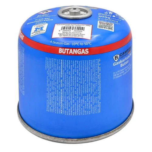Menetes gázpatron | 300g butángáz | csavaros csatlakozás