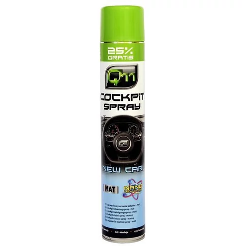 Q11 | műszerfalápoló & tisztító habspray | új autó illat | matt hatás | 750 ml