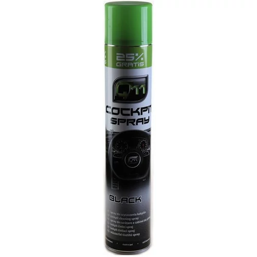 Q11 | műszerfalápoló & tisztító habspray | elegáns fekete illat | matt hatás | 750 ml