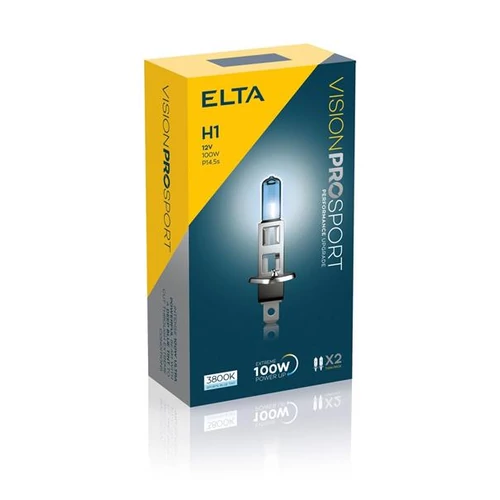 Elta VisionPro | izzó | 12V 100W P14,5s H1 | sport | 3800K | 2 darabos csomag