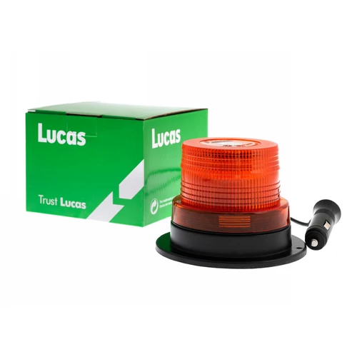 Lucas | LED forgóvillogó | 12/24V | 40 SMD LED | mágneses | szivargyújtós | ECE R65+R10