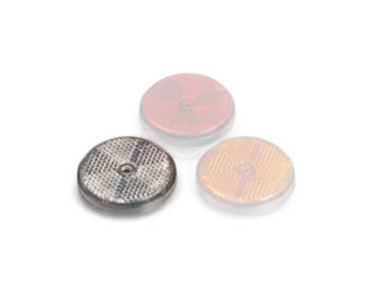 Fényvisszaverő prizma | csavar nélkül | fehér | 60 mm