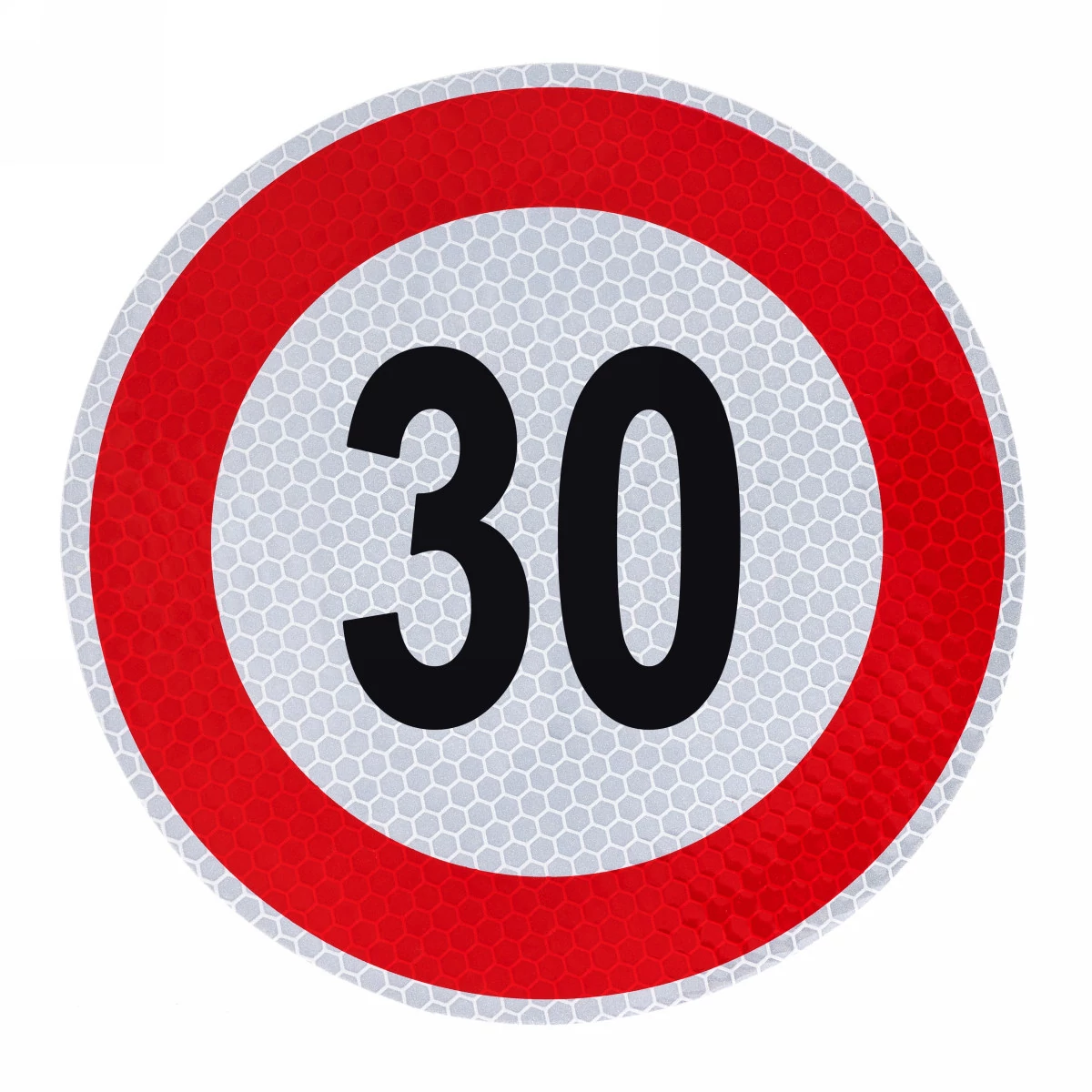 Sebességkorlátozó matrica | fényvisszaverő | 200mm | 30 Km/h
