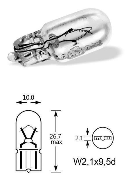 Nava | izzó | W2,2W 12V 2,2W W2,1X9,5d