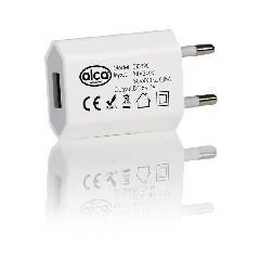 Alca | 230V USB dugó | fehér